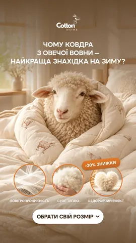 Рекламный баннер: шерстяное одеяло