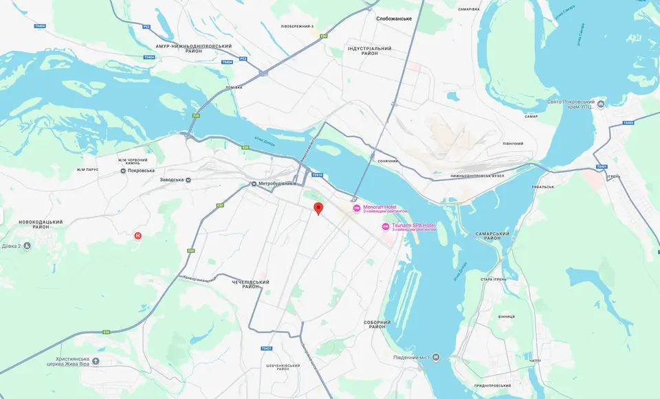 Карта: офис Target+ на бульваре Кучеревского, 1 в Днепре. Открыть в Google Maps